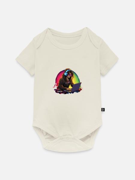 Code-Königin: Die Hackerin - Baby Premium Kurzarmbody - Naturweiß