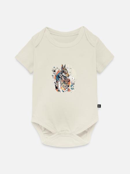 Zako der Fuchsgott - Baby Premium Kurzarmbody - Naturweiß