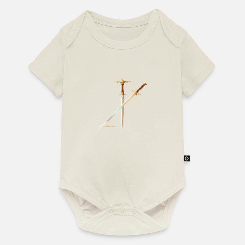 Épées de l’été - Body à manches courtes Premium Bébé - blanc cassé