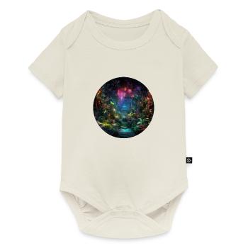 Dynamic Neon Journeys: The World of Neon Jungle - Baby Premium short-sleeve bodysuit - off white - Front