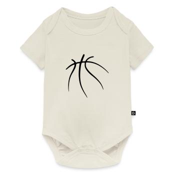 Basketbäll 09 Artboard 9 - Baby Premium short-sleeve bodysuit - off white - Front