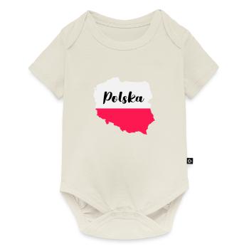 Poland Polska - Baby Premium short-sleeve bodysuit - off white - Front