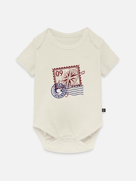 Aydın - Baby Premium Kurzarmbody - Naturweiß