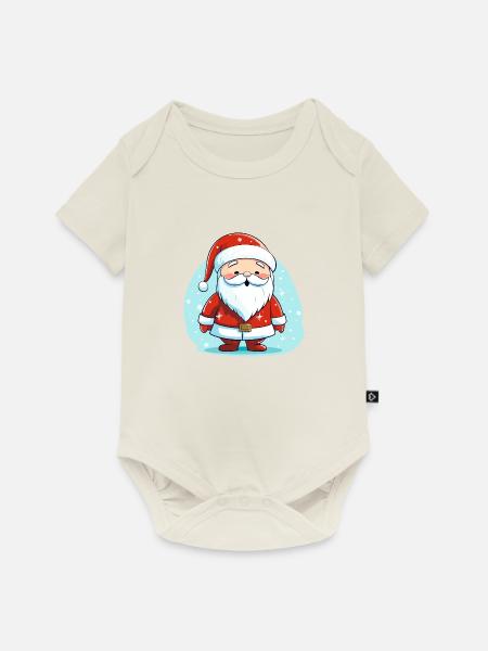Weihnachtsmann - Baby Premium Kurzarmbody - Naturweiß