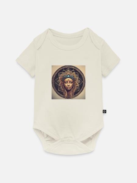 Weltall - Baby Premium Kurzarmbody - Naturweiß