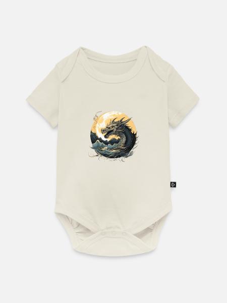 Aufstieg des Drachen - Baby Premium Kurzarmbody - Naturweiß