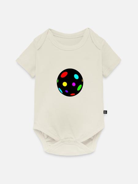 diskokugel - Baby Premium Kurzarmbody - Naturweiß