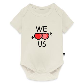 We love us - Baby Premium short-sleeve bodysuit - off white - Front