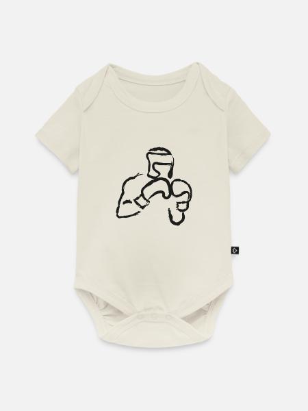 Boxer - Baby Premium Kurzarmbody - Naturweiß