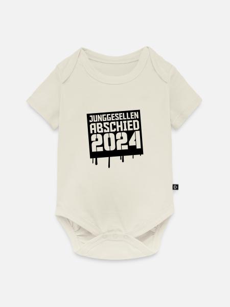 jga 2024 - Baby Premium Kurzarmbody - Naturweiß