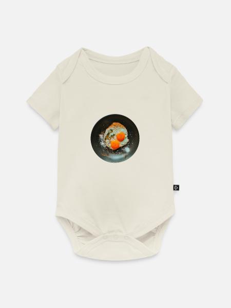 Spiegeleier - Baby Premium Kurzarmbody - Naturweiß