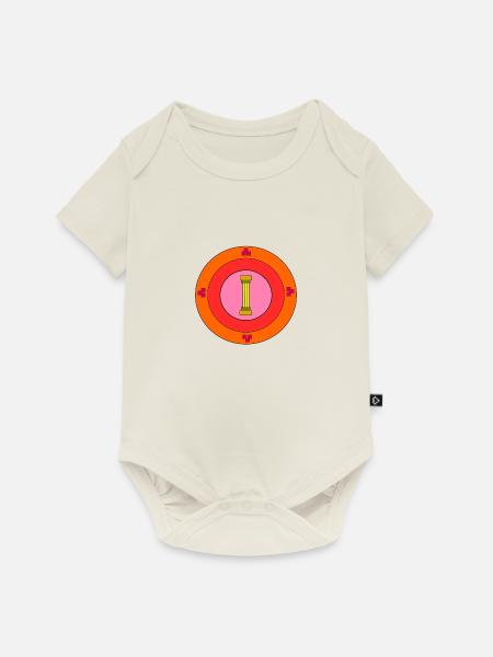 Emblem mit Säule - Baby Premium Kurzarmbody - Naturweiß