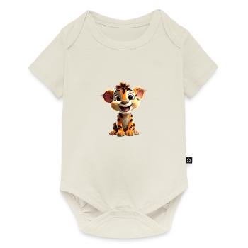 Merry Lion Cub - Baby Premium short-sleeve bodysuit - off white - Front