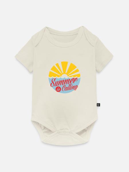 summer is calling red - Baby Premium Kurzarmbody - Naturweiß