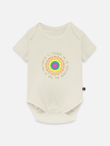 Der Schatz - Baby Premium Kurzarmbody - Naturweiß