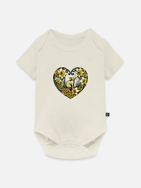 Nagetier-Liebe - Baby Premium Kurzarmbody - Naturweiß