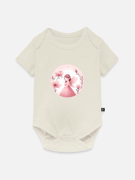 Die Unschuld der Magnolie - Baby Premium Kurzarmbody - Naturweiß
