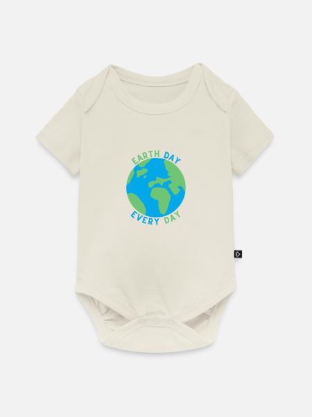 Earth Day Every Day - Baby Premium Kurzarmbody - Naturweiß