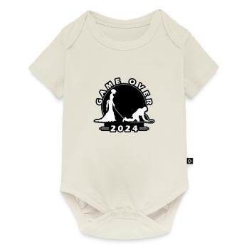 Game Over 2024 Hochzeit - Baby Premium Kurzarmbody - Naturweiß - Vorne