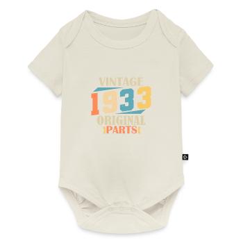 Month 1933. 1933 Birthday Gift. 91 years old Birt - Baby Premium short-sleeve bodysuit - off white - Front