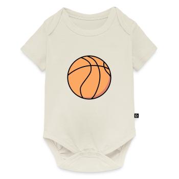 Basketball 5 0 14 - Baby Premium Kurzarmbody - Naturweiß - Vorne