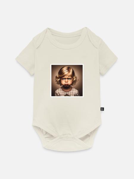 Schüppchen - Baby Premium Kurzarmbody - Naturweiß