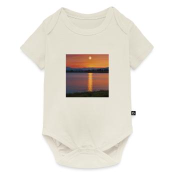 Landschaft Sonnenuntergang - Baby Premium Kurzarmbody - Naturweiß - Vorne