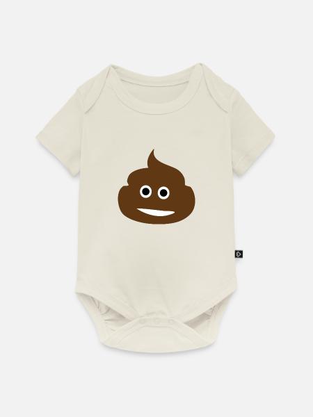 Lustiges Smile - Baby Premium Kurzarmbody - Naturweiß
