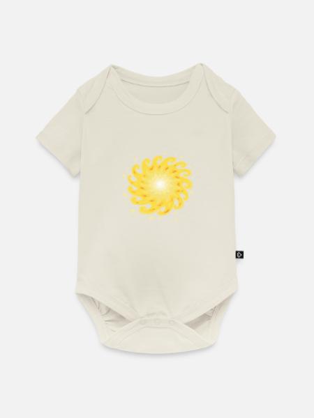Sonne im Zenit - Baby Premium Kurzarmbody - Naturweiß