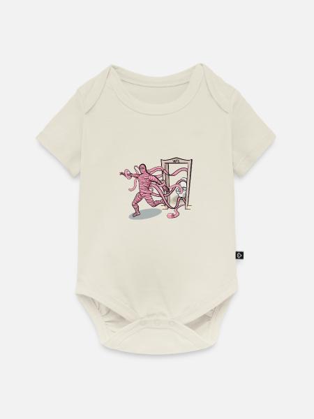 Die Mama?! - Baby Premium Kurzarmbody - Naturweiß