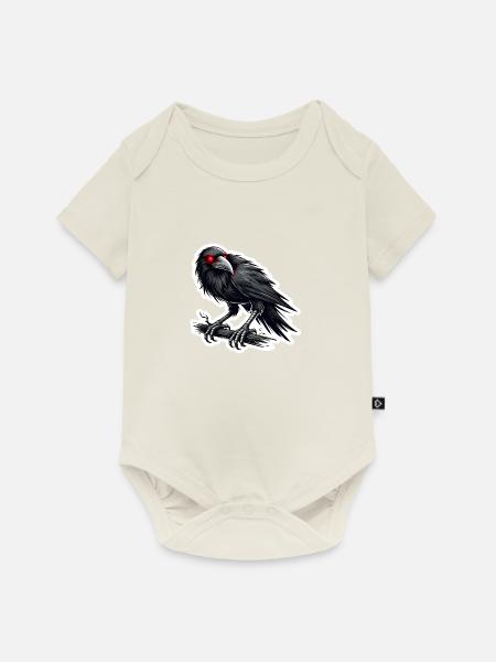 Rabenvogel - Baby Premium Kurzarmbody - Naturweiß