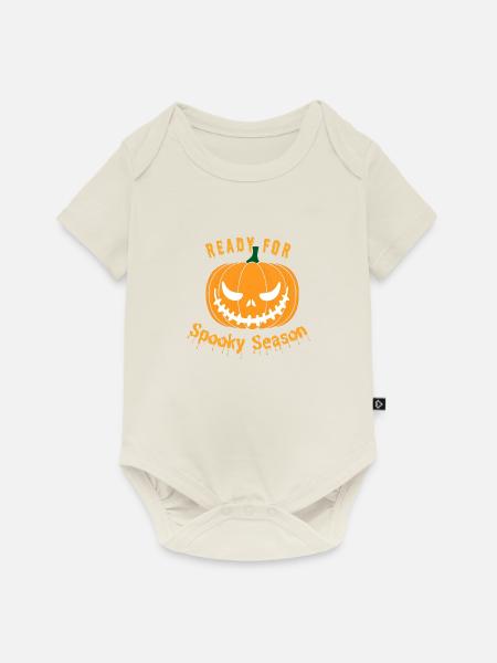 spooky season - Baby Premium Kurzarmbody - Naturweiß