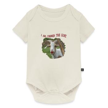 Ziege Carmen Geiss Parodie die Geissens m.a.m.b.a - Baby Premium Kurzarmbody - Naturweiß - Vorne