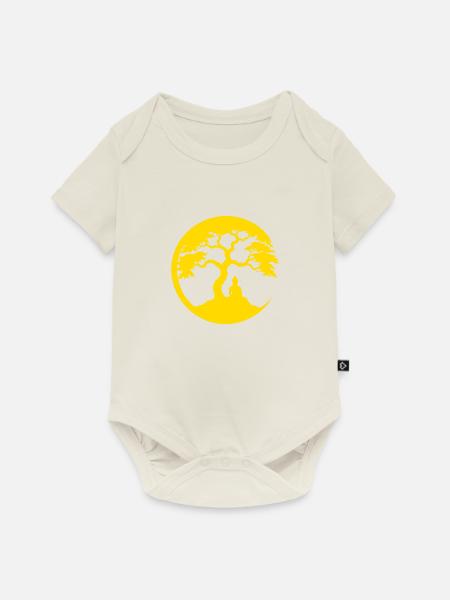 Buddha, Zen-Kreis - Baby Premium Kurzarmbody - Naturweiß