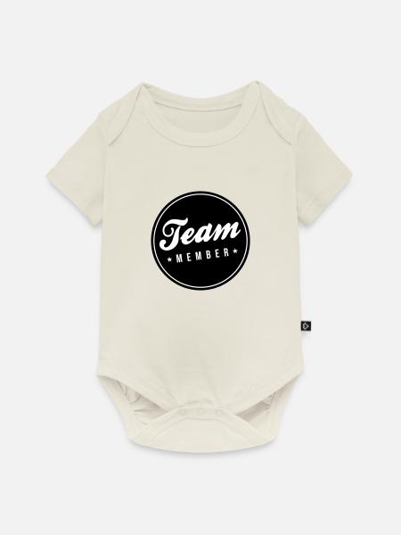 Team Mitglied - Baby Premium Kurzarmbody - Naturweiß