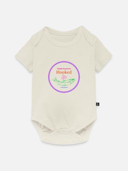 Autismus-Bewusstsein, das von Freundlichkeit abhängig ist - Baby Premium Kurzarmbody - Naturweiß