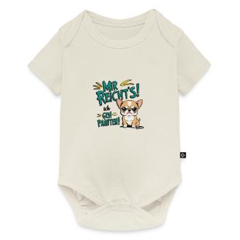 Mir reichts ich geh Painten - Grummel Chihuahua - Baby Premium Kurzarmbody - Naturweiß - Vorne