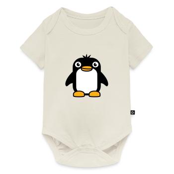 Pingouin a l’air mignon bébé enfant petit mignon doux - Body à manches courtes Premium Bébé - blanc cassé - Devant