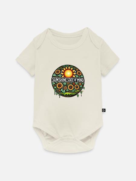 Sonnenschein-Gemütszustand - Baby Premium Kurzarmbody - Naturweiß