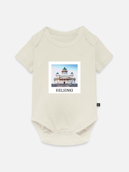 Helsinki - Baby Premium Kurzarmbody - Naturweiß