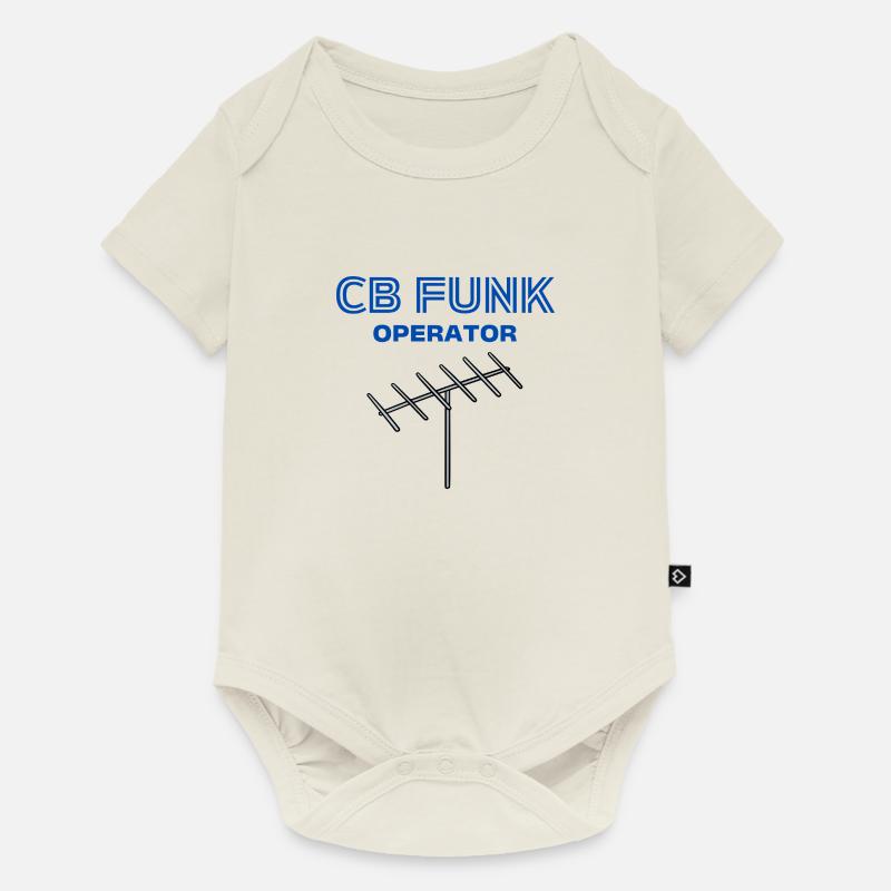 CB FUNK Operator - Baby Premium Kurzarmbody - Naturweiß