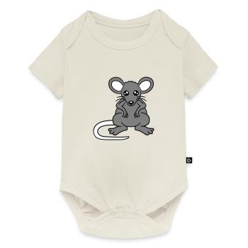 Mouse Mouse Cute Little Rat Rodent Friendly - Baby Premium short-sleeve bodysuit - off white - Front