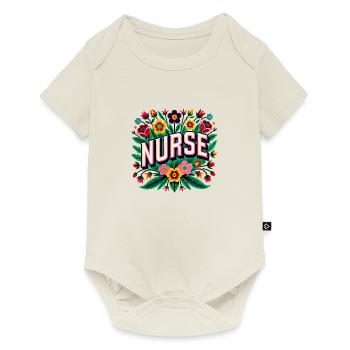Infirmier - Body à manches courtes Premium Bébé - blanc cassé - Devant