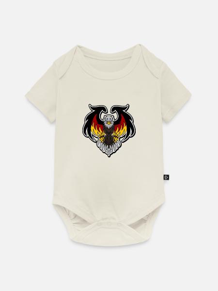 Adler - Baby Premium Kurzarmbody - Naturweiß
