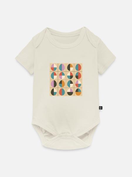 Ostereier Design No.02 - Baby Premium Kurzarmbody - Naturweiß