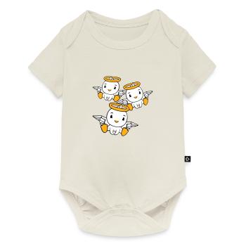 3 Ducks Angel Friends Halo Holy Team - Baby Premium short-sleeve bodysuit - off white - Front