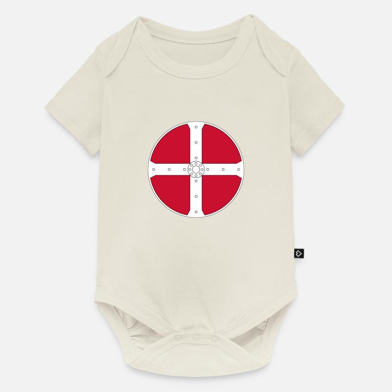 Wikinger - Baby Premium Kurzarmbody - Naturweiß