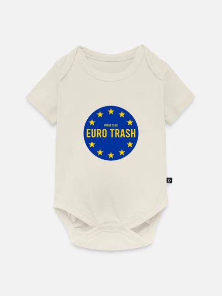 Euro-Müll - Baby Premium Kurzarmbody - Naturweiß
