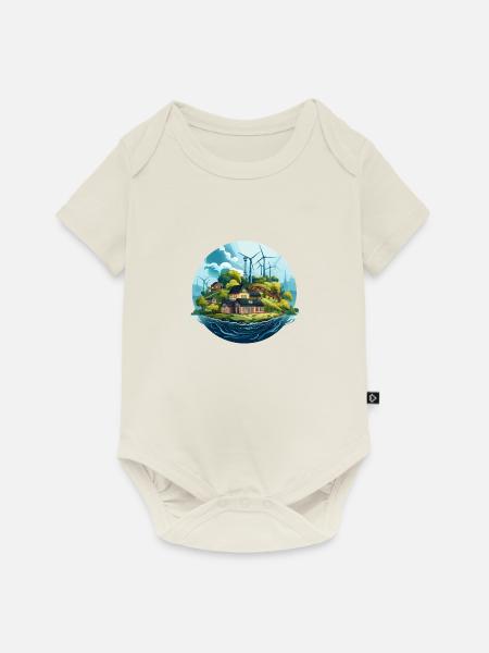 Grüne Innovation - Baby Premium Kurzarmbody - Naturweiß