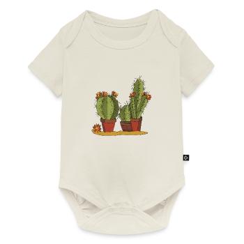Flowers - Baby Premium short-sleeve bodysuit - off white - Front